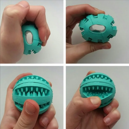 Interactive Rubber Slow Feeder Dog Ball — product image 6