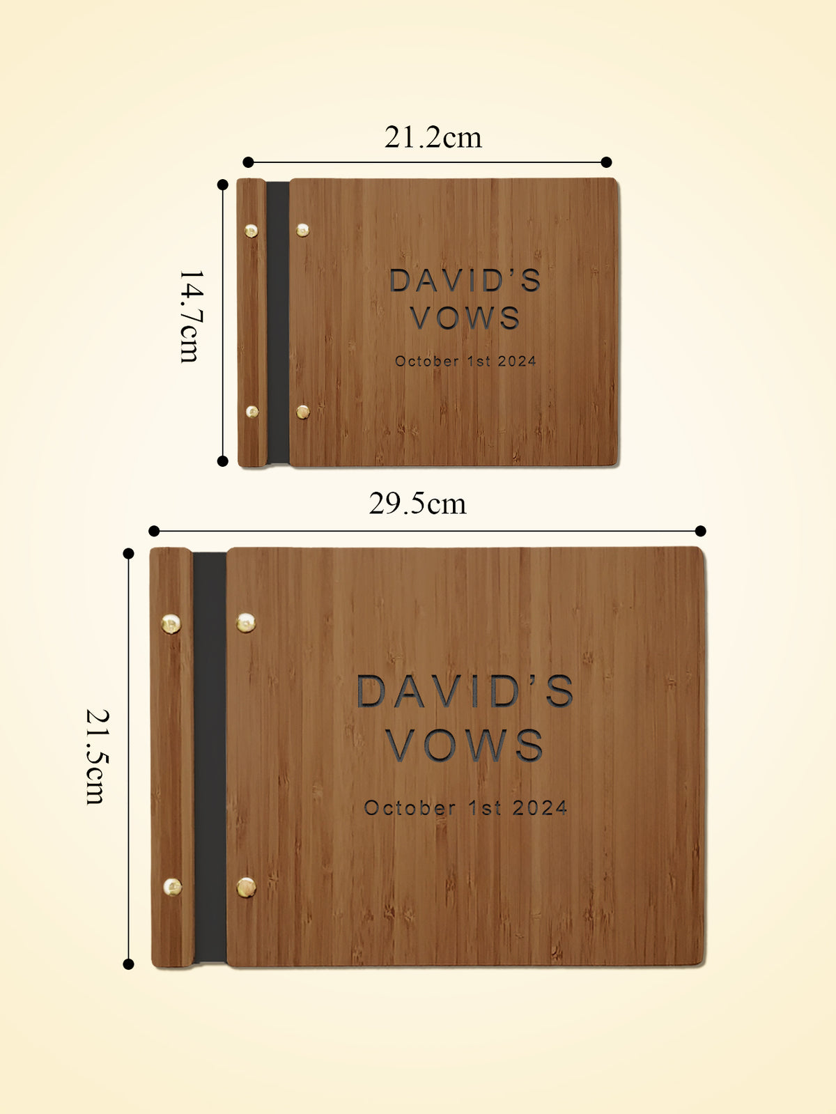 Custom UV Printed Wooden Wedding Guest Books — product image 4