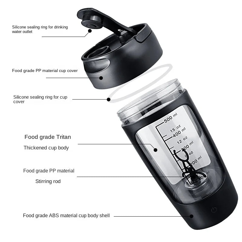 Electric Portable Whey Protein Shaker Bottle — product image 15