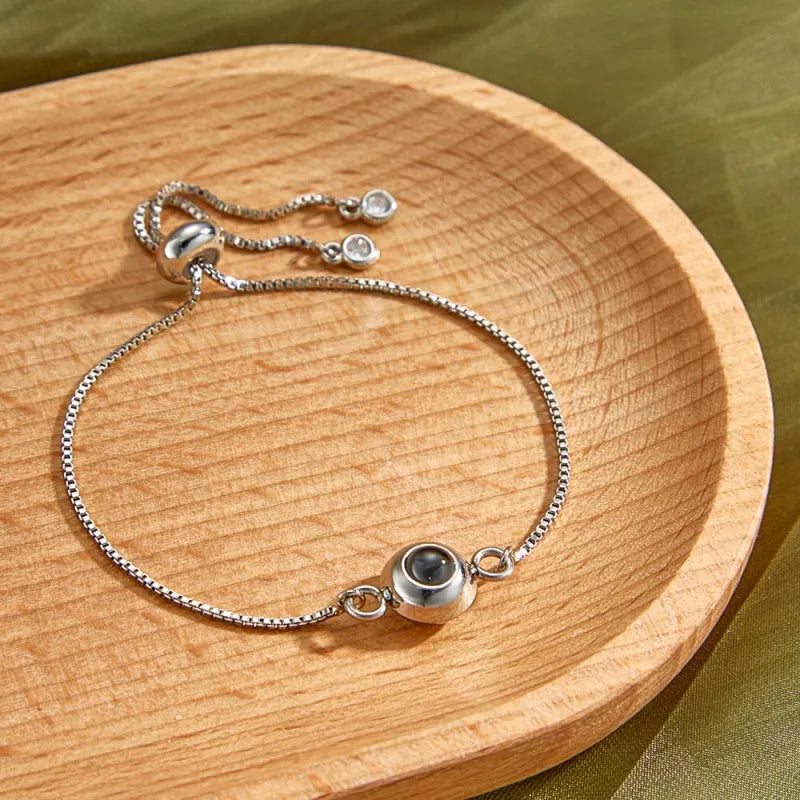Photo Projection Bracelet Personalized Adjustable Bracelet Sweet Cool Anniversary Gift for Her — product image 3