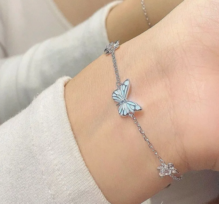 Blue Luminous Smart Butterfly Necklace — product image 7