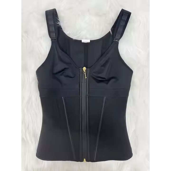 Mesh Waist Slimming Three-Breasted Shapewear Corset — product image 2