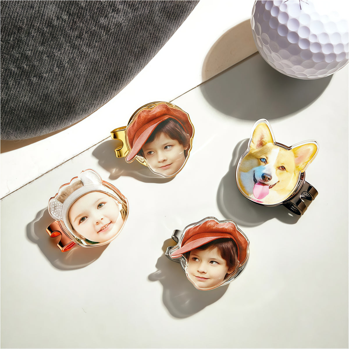 Custom Golf Marker with Picture, Magnetic Hat Clip Gift for Golf Lover — product image 13