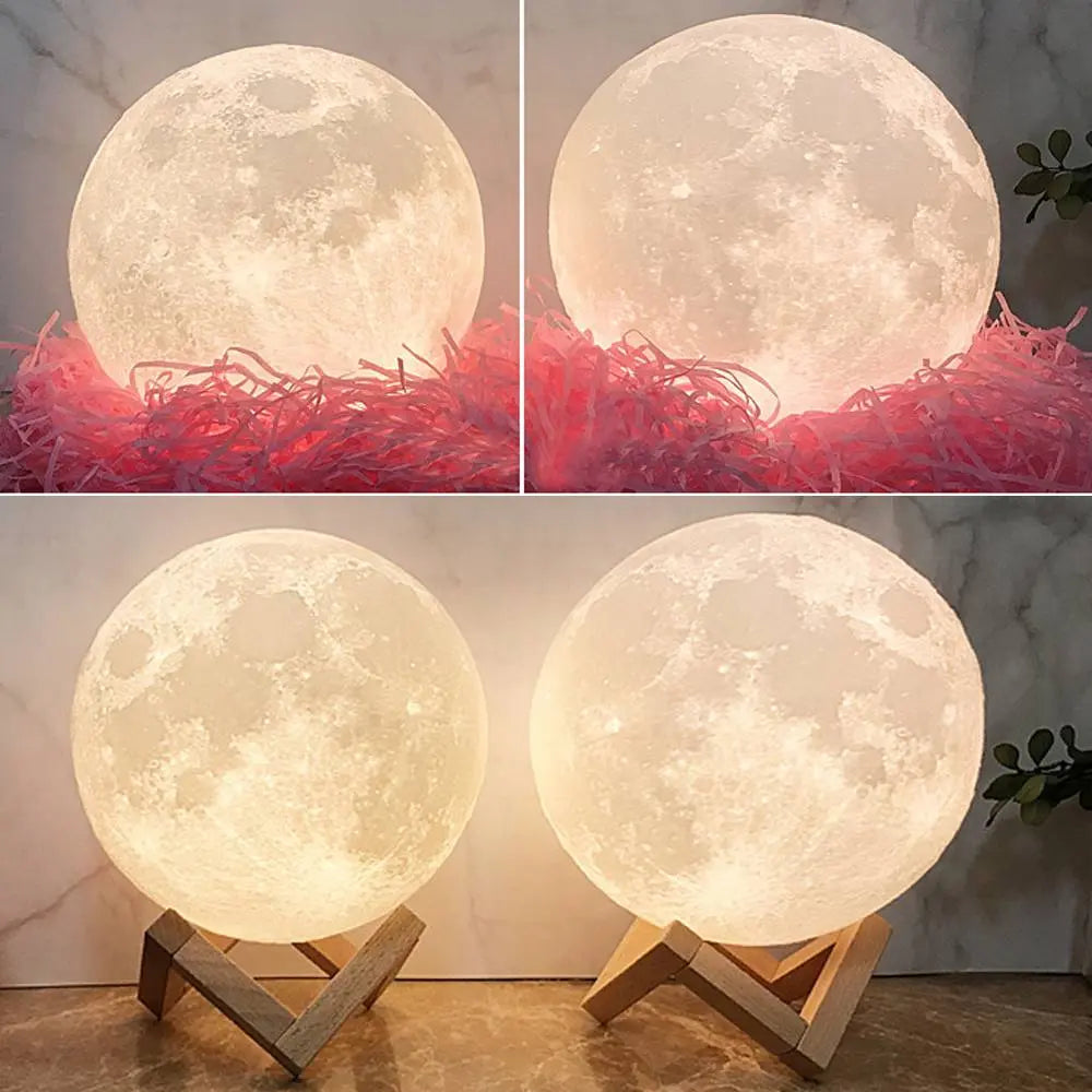 Custom 3D Printed Photo Lunar Light Moon Lamp - Perfect Christmas Gift for Family — product image 6