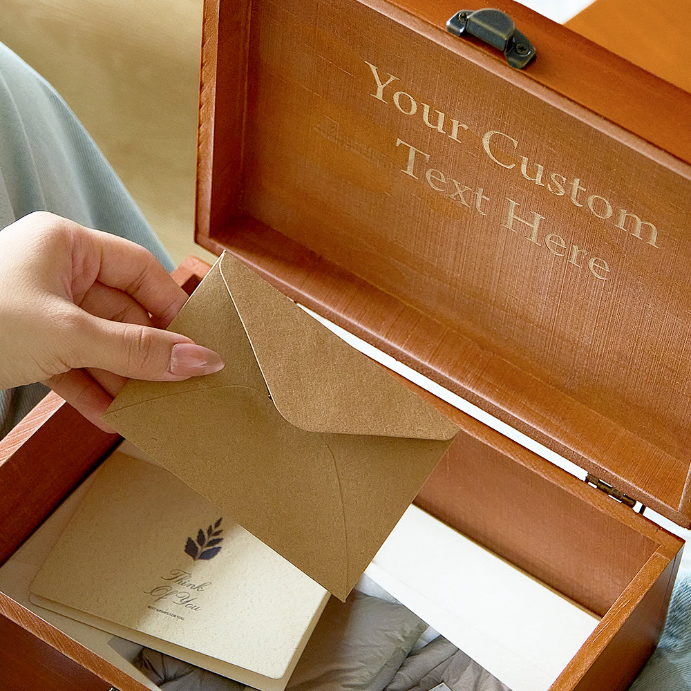 Personalized Wooden Keepsake Box Wedding Card Wood Box Wedding Gift — product image 4