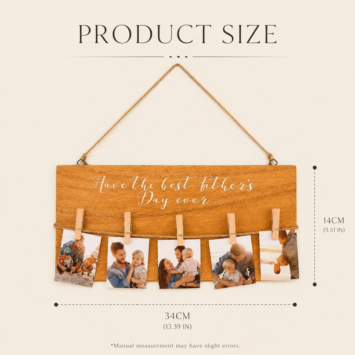 Custom Photo Display Board Picture Hanging Board Home Decoration — product image 4
