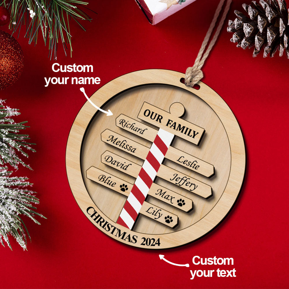 Personalized Christmas Family Ornament Custom Family Member Names Gift for Christmas — product image 2