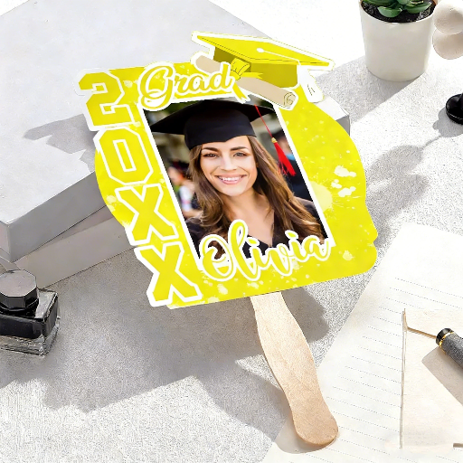 2026 Personalized Multicolor Grad Graduation Photo Fan with Name Photo Props Graduation Gift for Graduate — product image 11