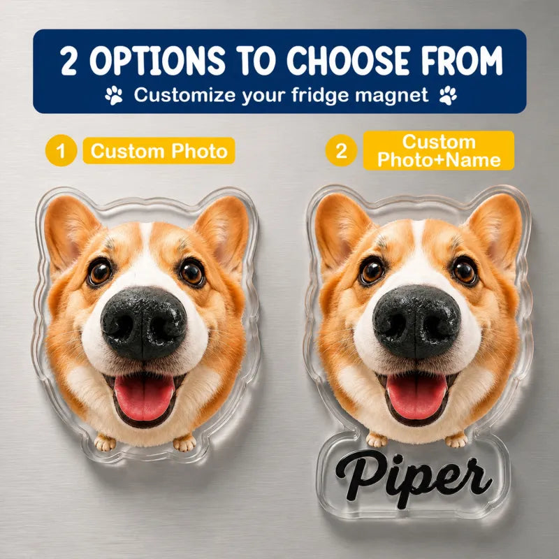 Custom Dog Nose Squishy Fridge Magnet Sticker – Personalized Pet Nose Squeeze Toy with Custom Face & Name — product image 5