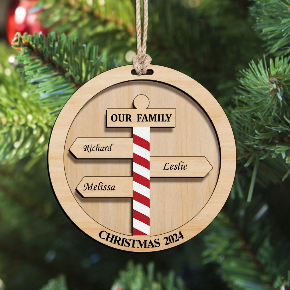 Personalized Christmas Family Ornament Custom Family Member Names Gift for Christmas — product image 5