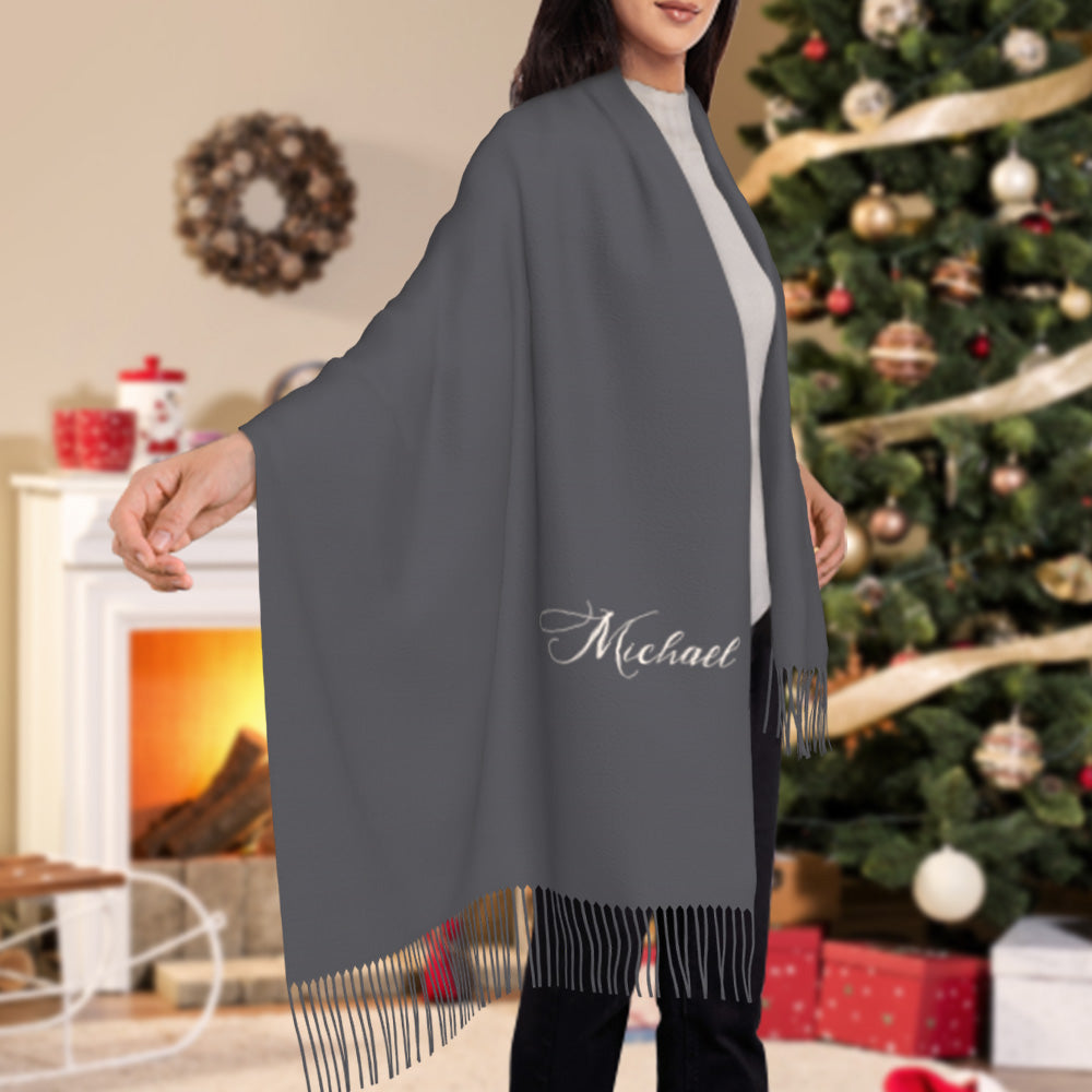 Personalised Winter Scarf Custom Name Unisex Scarf — product image 7