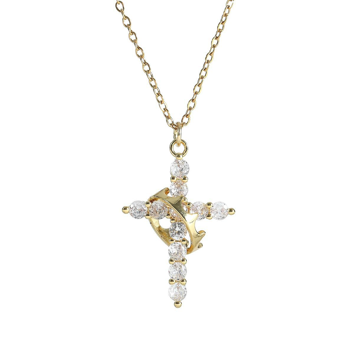 Crown Cross Necklace — product image 7