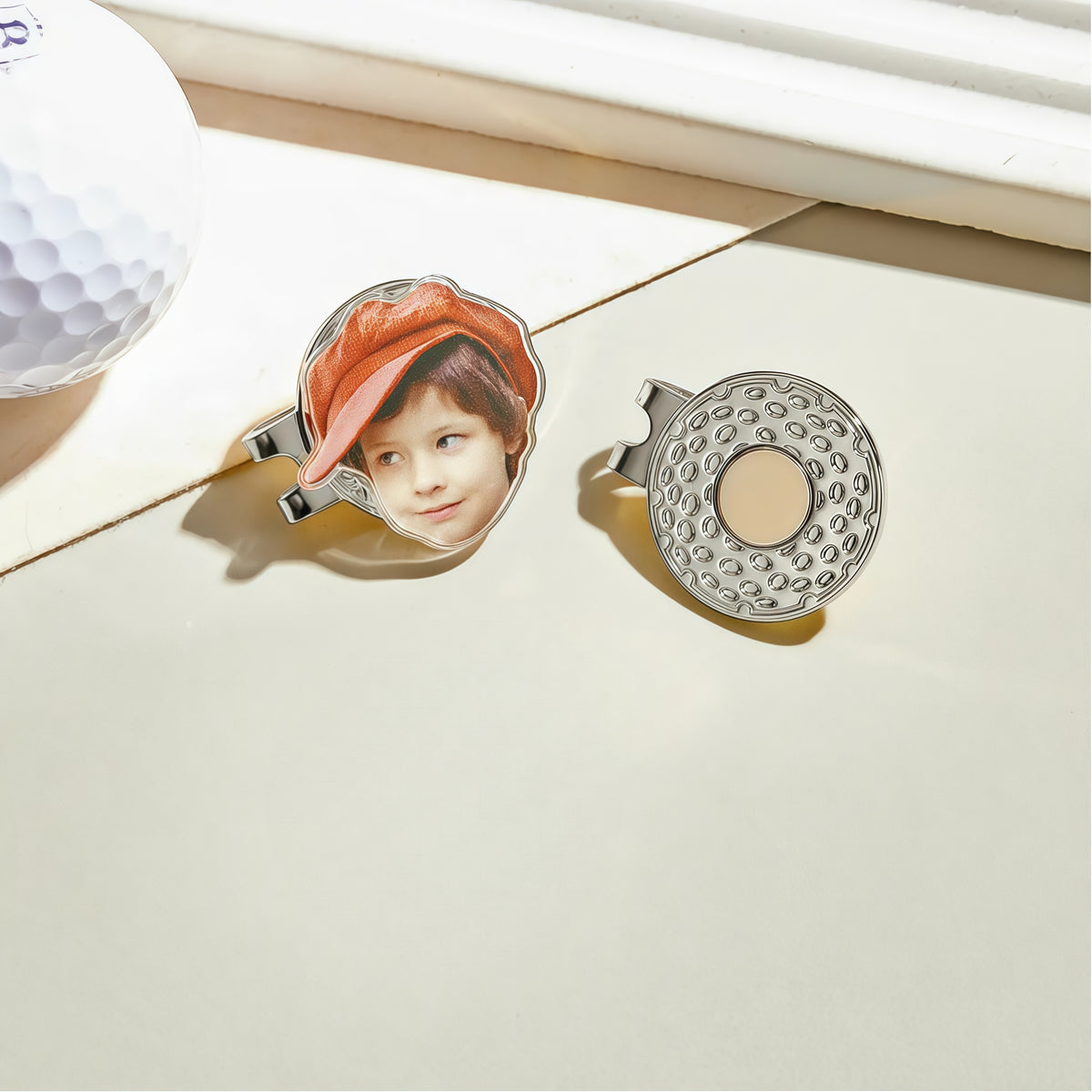 Custom Golf Marker with Picture, Magnetic Hat Clip Gift for Golf Lover — product image 6