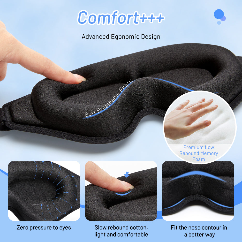 3D Natural Memory Foam Sleep Mask for Comfort — product image 5