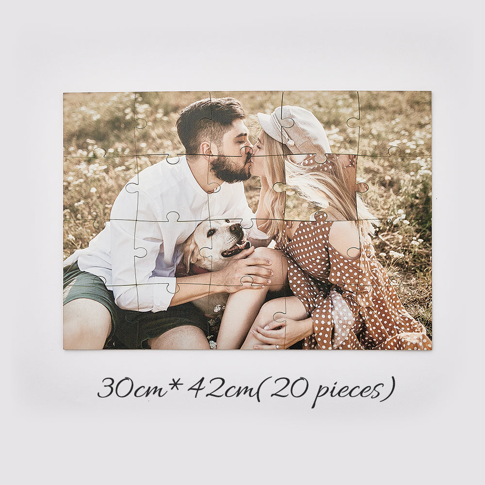 Custom Wooden Jigsaw Puzzle 30CM*42CM (20 Pieces) - Without Frame — product image 3