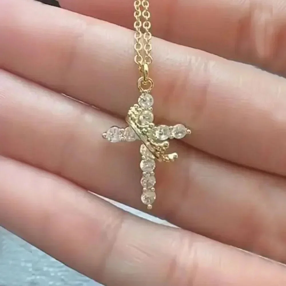 Crown Cross Necklace — product image 5