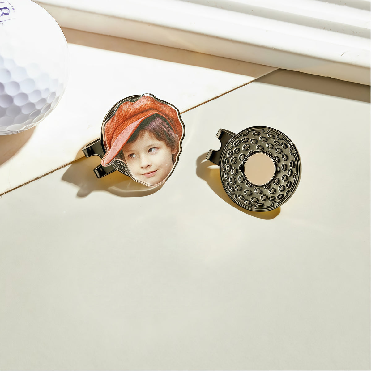 Custom Golf Marker with Picture, Magnetic Hat Clip Gift for Golf Lover — product image 7