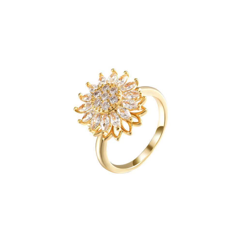 Sunflower Rotation Ring for Anxiety Relief — product image 4