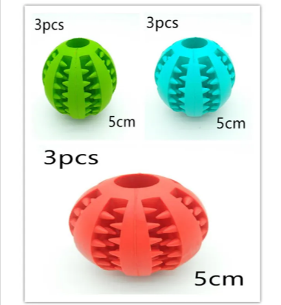Interactive Rubber Slow Feeder Dog Ball — product image 8
