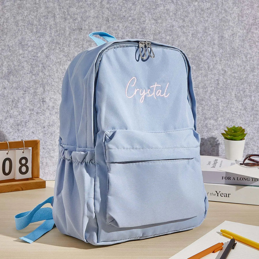 Personalized Backpack with Embroidery Name Child School Bag Back to School Gift for Kids — product image