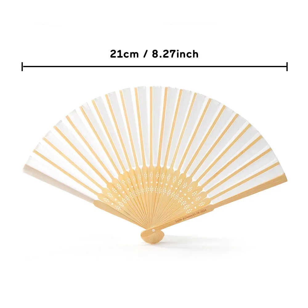 Personalized Bamboo Ribs Fan Wedding Favour Handheld Fan — product image 4
