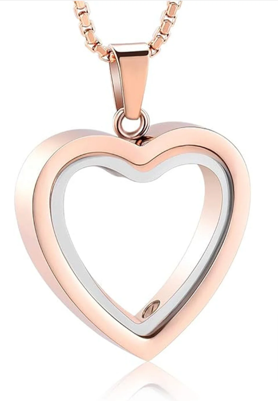 Heartfelt Remembrance: Stainless Steel Heart-Shaped Cremation Pendant — product image 9