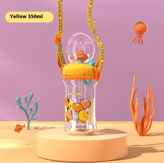 Children's Whale Cartoon Diving Fountain Water Bottle - Tritan Leakproof Sippy Cup (Various Sizes & Colors) — product image 4