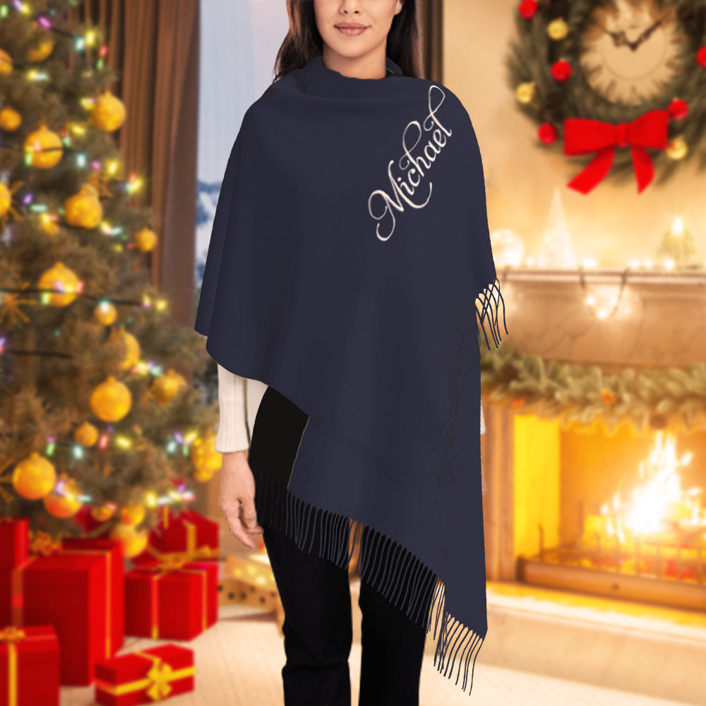 Personalised Winter Scarf Custom Name Unisex Scarf — product image 5