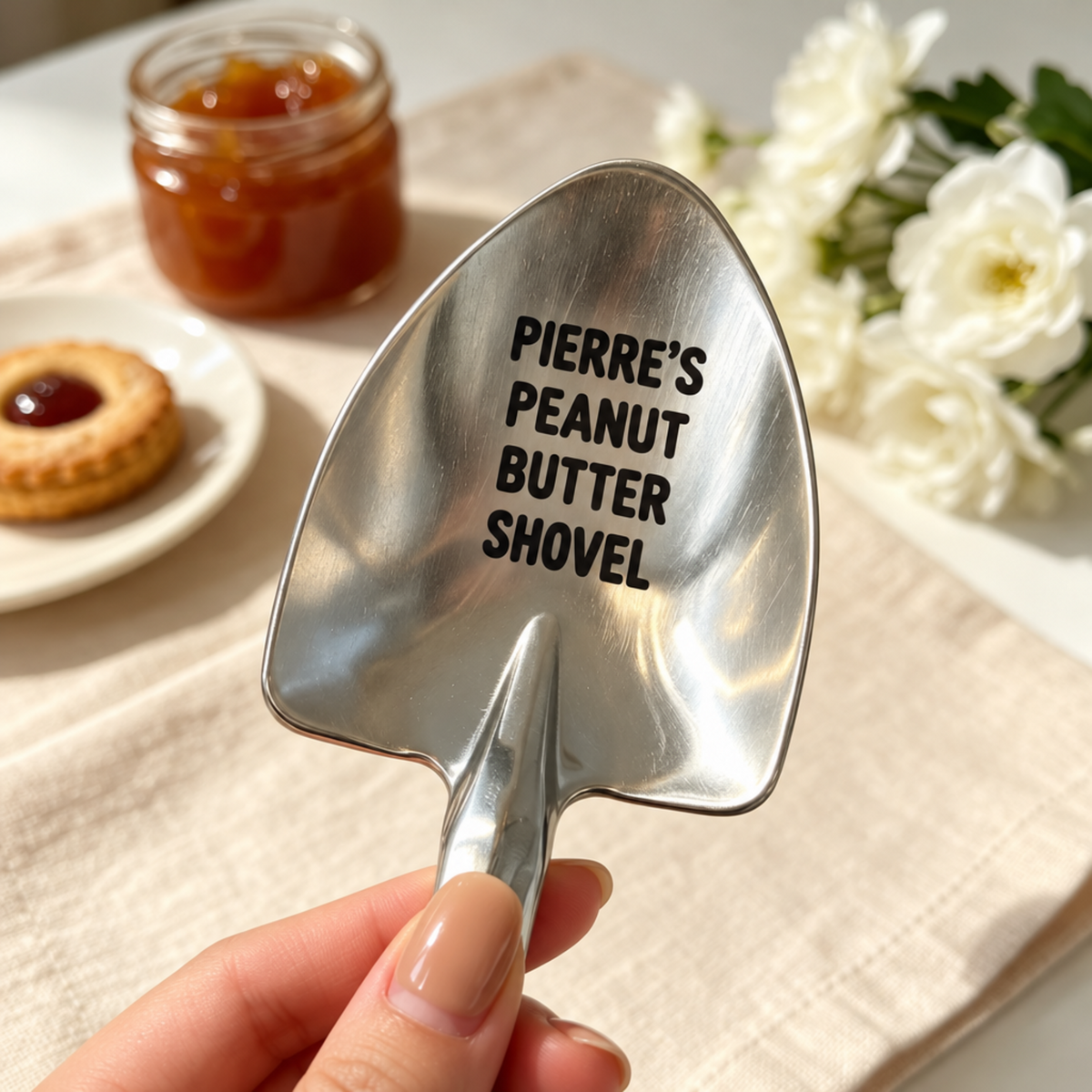 Personalized Shovel Ice Cream Spoon – Custom Engraved Dessert Spoon with Name, Gift for Family & Friends — product image 2