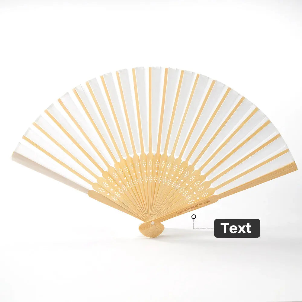 Personalized Bamboo Ribs Fan Wedding Favour Handheld Fan — product image 3