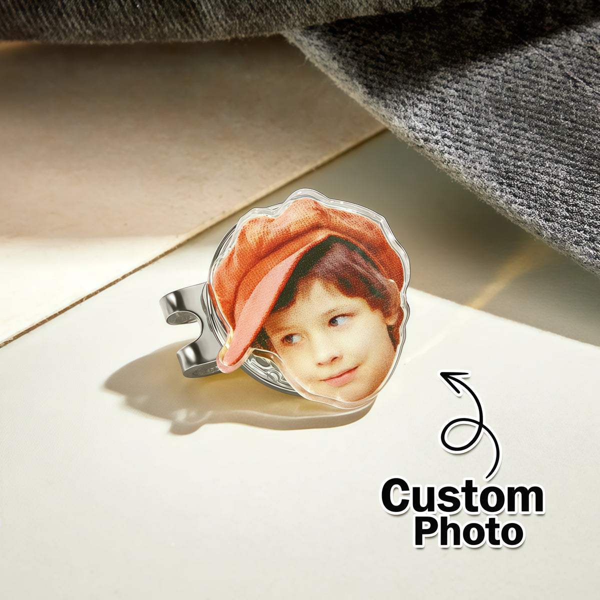 Custom Golf Marker with Picture, Magnetic Hat Clip Gift for Golf Lover — product image 8