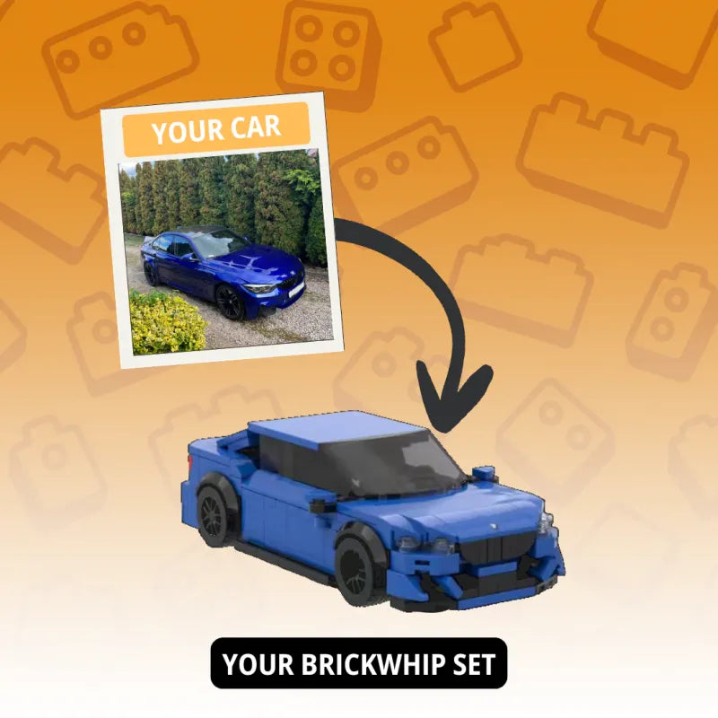 Custom Photo Car Brick Figure Set with Car Model & Personalized License Plate – Unique Birthday & Valentine’s Gift for Car Lovers — product image 7