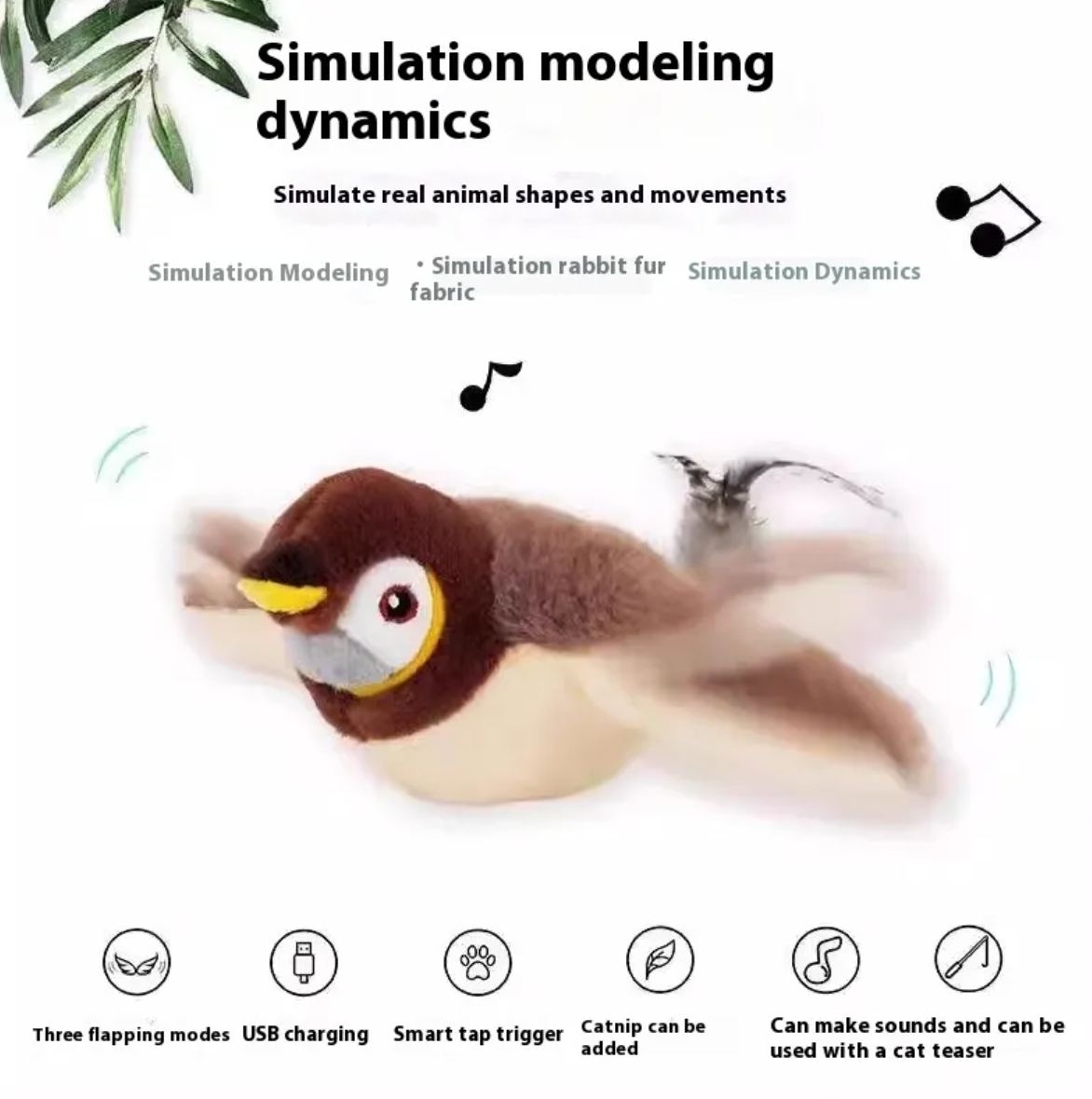 Plush Bird Pet Toy — product image 7