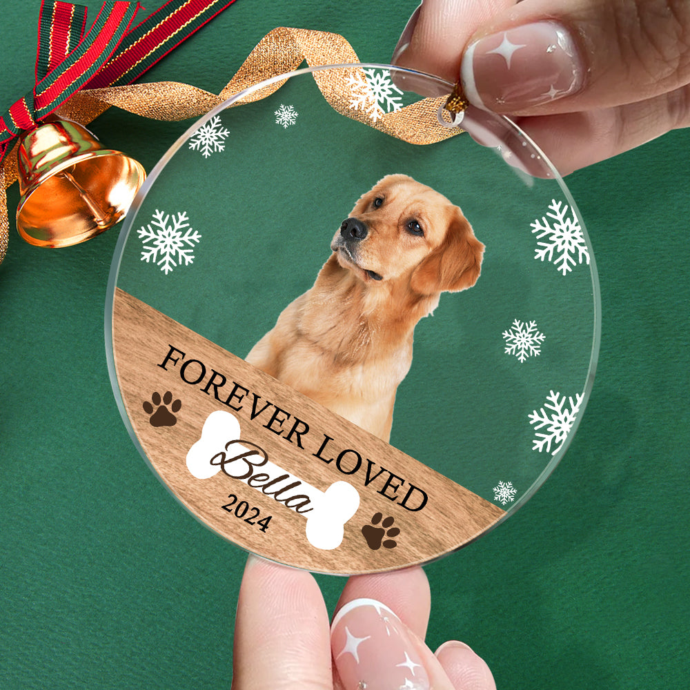 Personalized Memorial Dog Ornament Christmas Photo Ornament Christmas Gift for Pet Lovers — product image 4