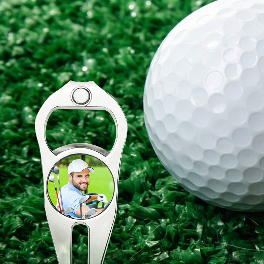 Custom Photo Golf Ball Marker Bottle Opener Golf Fork Ball Marker for Golf Practice — product image 5