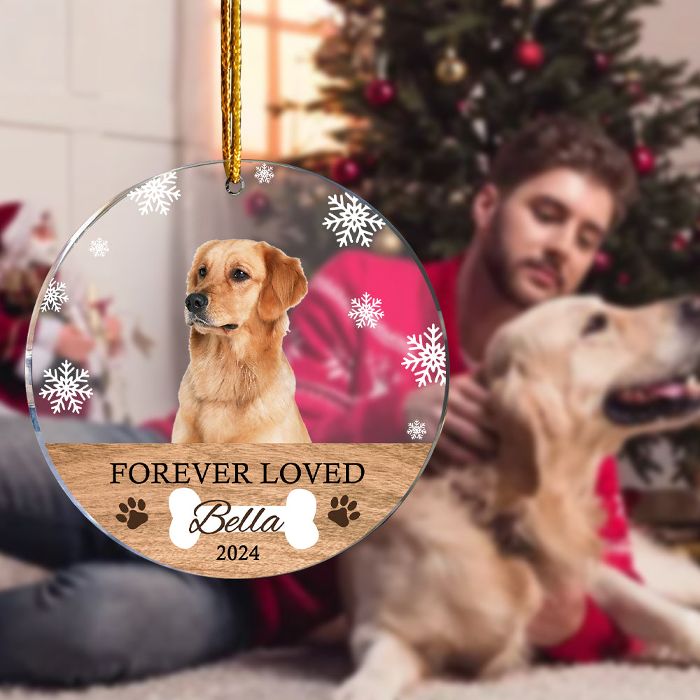 Personalized Memorial Dog Ornament Christmas Photo Ornament Christmas Gift for Pet Lovers — product image 6