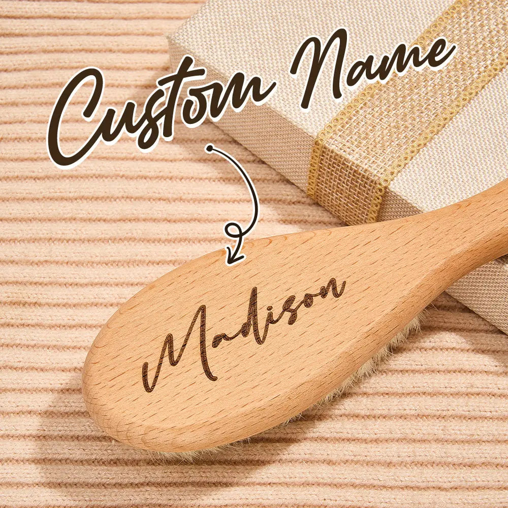 Personalized Baby Hairbrush Custom Comb Baby Shower Gifts — product image 2