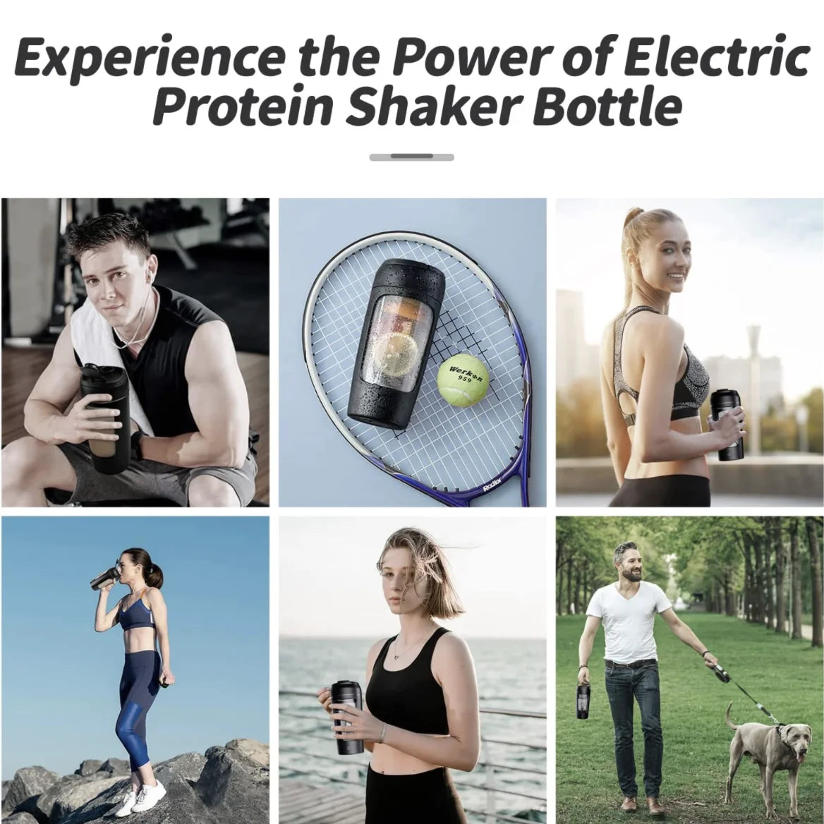 Electric Portable Whey Protein Shaker Bottle — product image 17