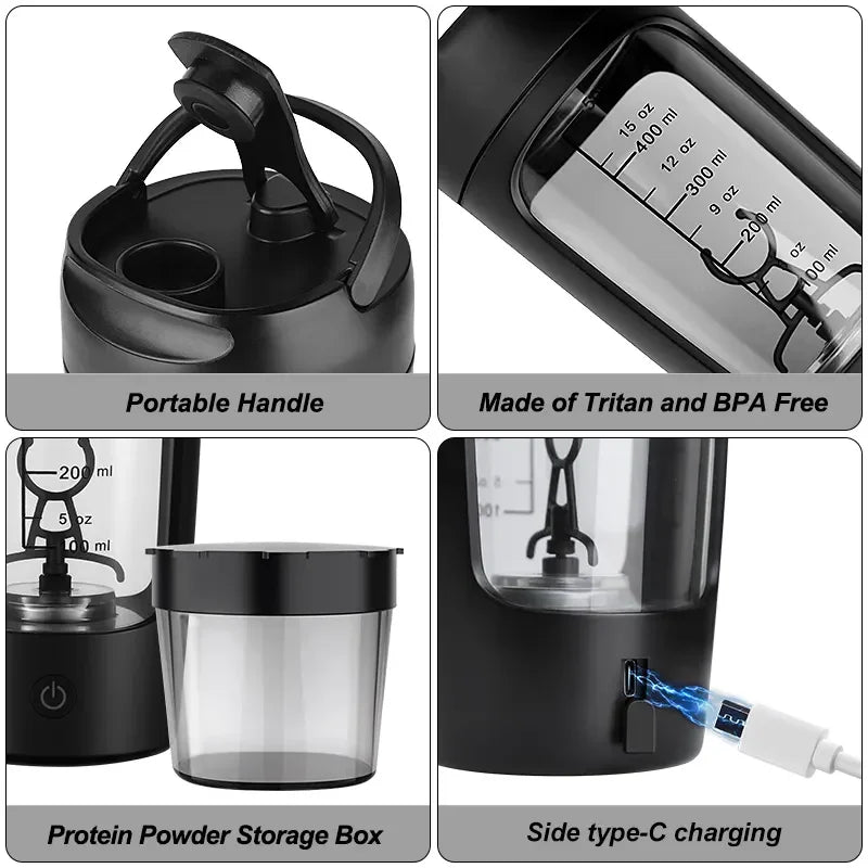 Electric Portable Whey Protein Shaker Bottle — product image 13