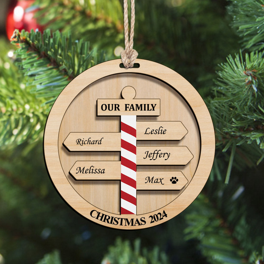Personalized Christmas Family Ornament Custom Family Member Names Gift for Christmas — product image 7