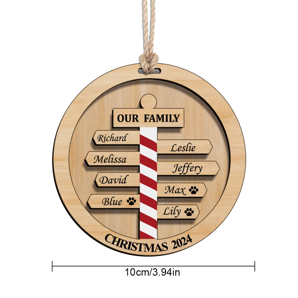 Personalized Christmas Family Ornament Custom Family Member Names Gift for Christmas — product image 3