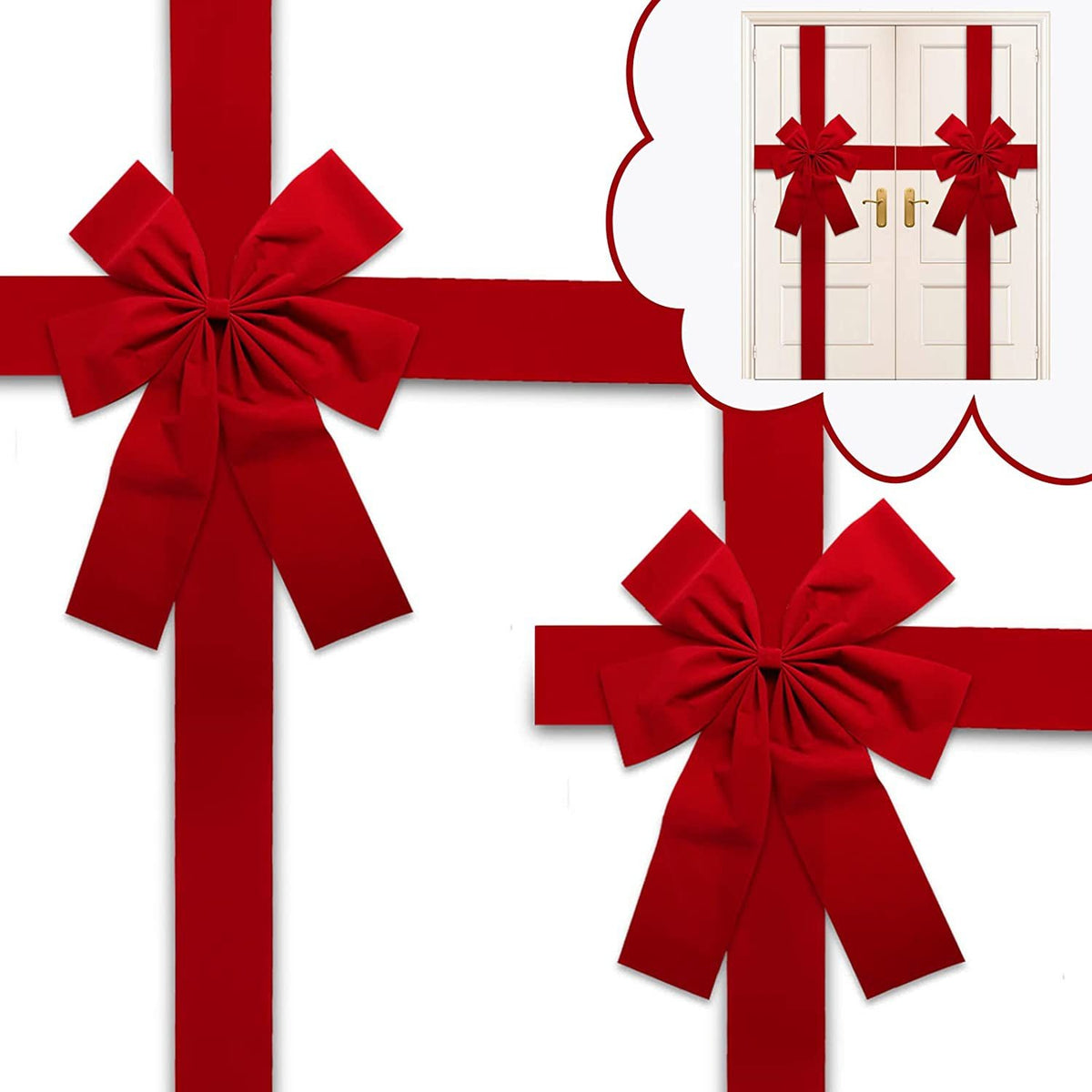 Christmas Door Hanging Bow Ribbon — product image 4