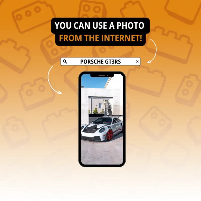 Custom Photo Car Brick Figure Set with Car Model & Personalized License Plate – Unique Birthday & Valentine’s Gift for Car Lovers — product image 5