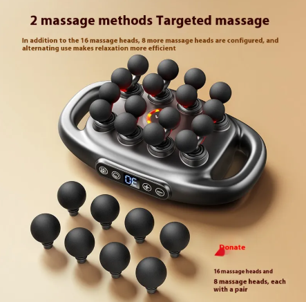 Deep Tissue Muscle Massage Gun, 8/16 Heads — product image