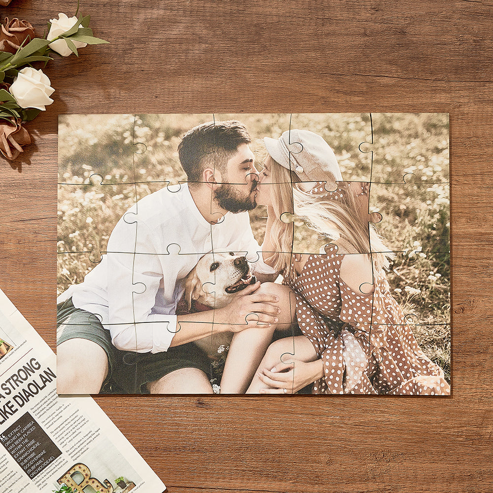 Custom Wooden Jigsaw Puzzle 30CM*42CM (20 Pieces) - Without Frame — product image
