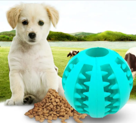 Interactive Rubber Slow Feeder Dog Ball — product image 7