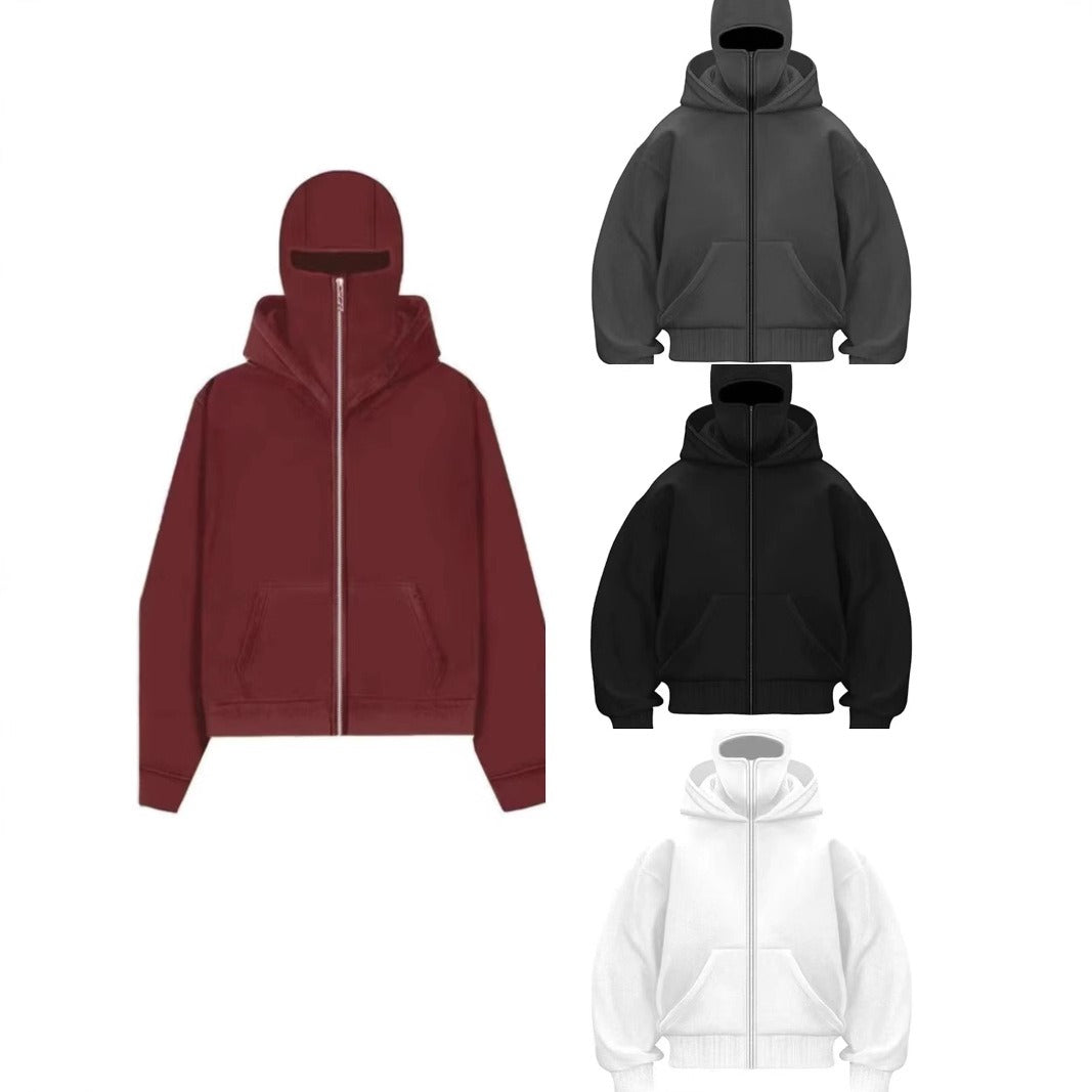 Men's Hooded Zip-Up Baseball Jacket — product image