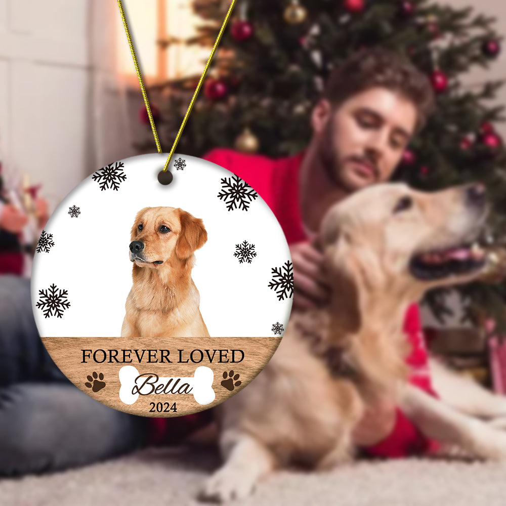 Personalized Memorial Dog Ornament Christmas Photo Ornament Christmas Gift for Pet Lovers — product image 3