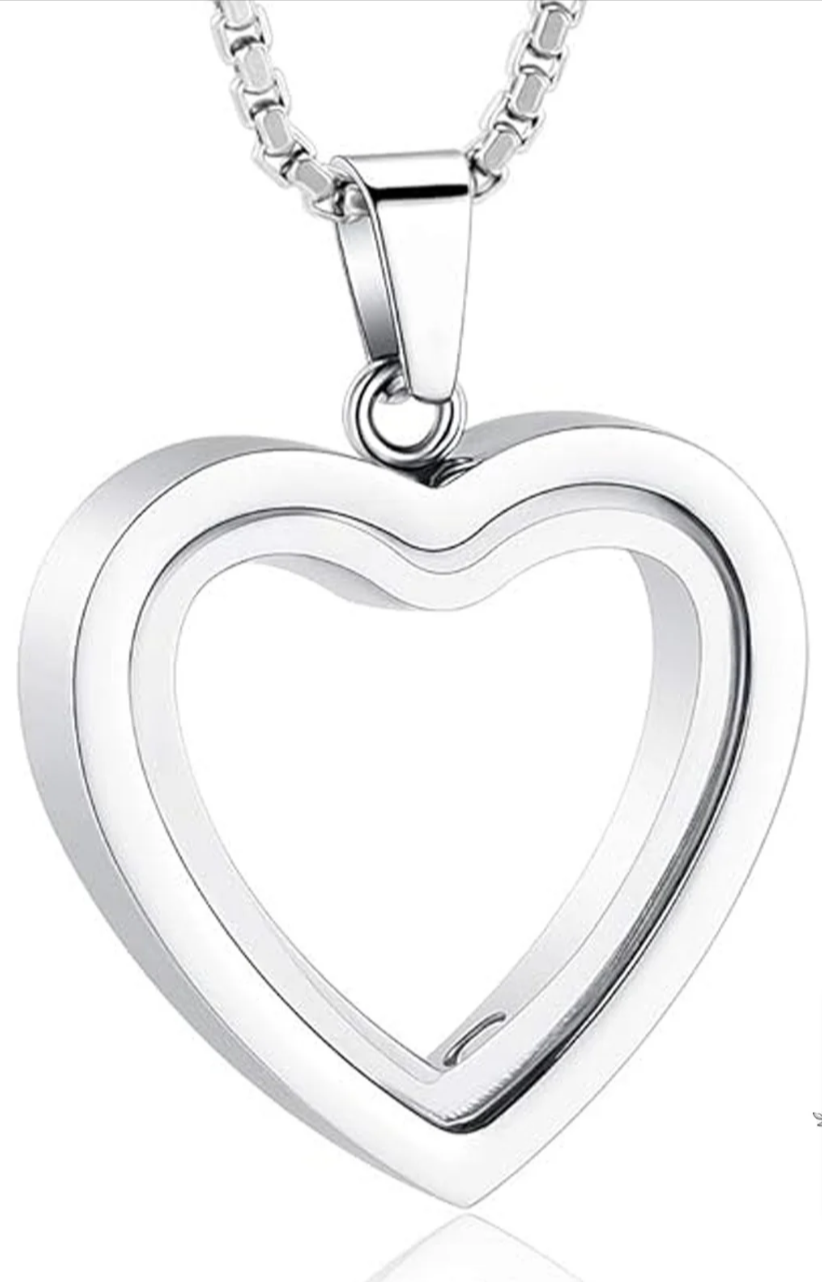 Heartfelt Remembrance: Stainless Steel Heart-Shaped Cremation Pendant — product image 10