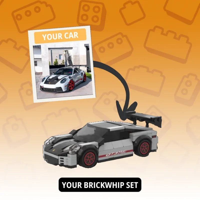 Custom Photo Car Brick Figure Set with Car Model & Personalized License Plate – Unique Birthday & Valentine’s Gift for Car Lovers — product image 4